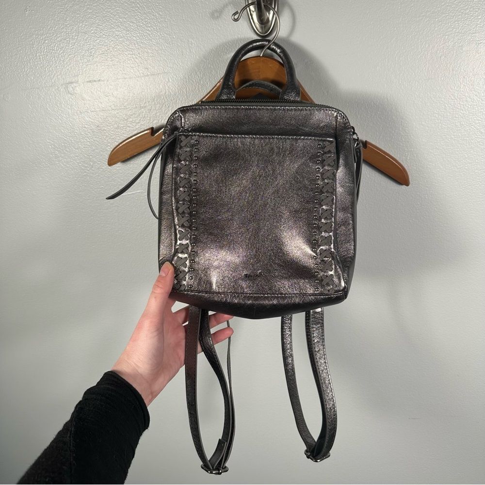 The Sak Graphite Metal Loyola Leather Convertible Purse Backpack NWT One Size - Picture 14 of 14